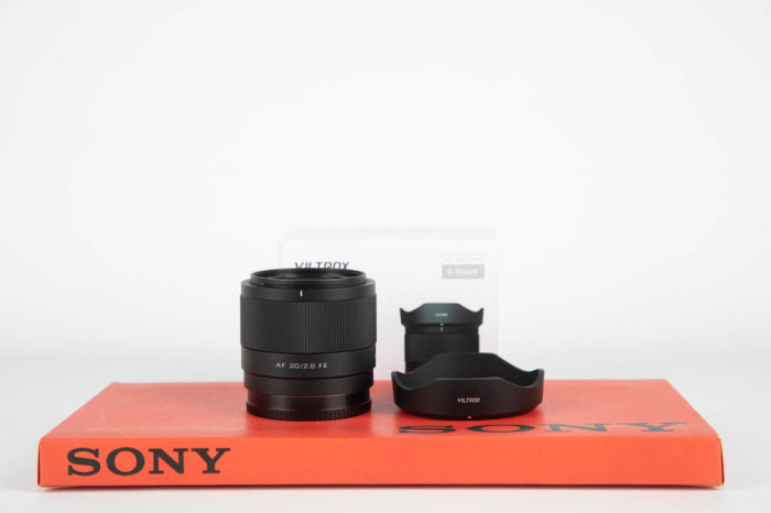 Viltrox 20mm f2.8 FE Sony E main product photo