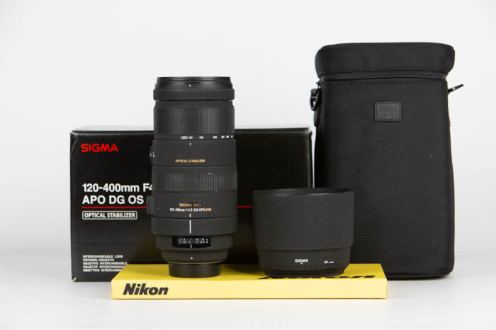 Sigma 120-400mm f 4.5-5.6 APO DG OS Nikon main product photo