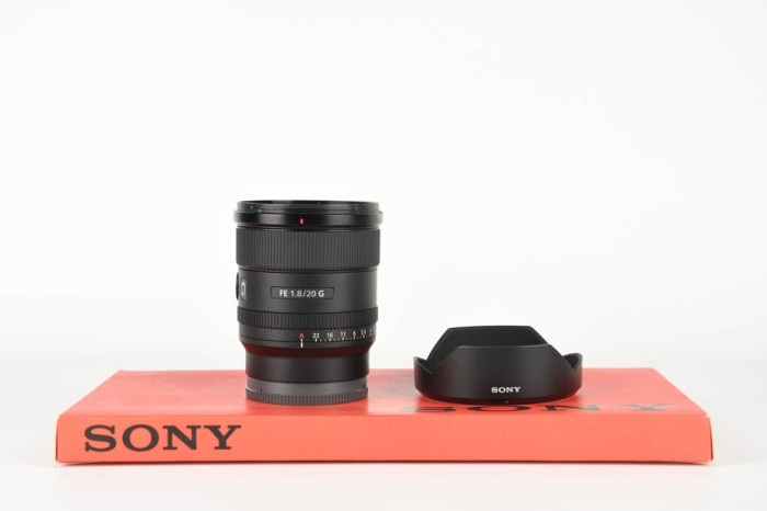 Sony 20mm F1.8 G E-Mount main product photo