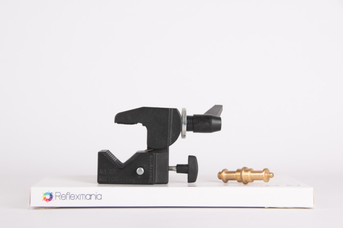 Morsetto universale Manfrotto 035 + adattatore Spigot doppio attacco main product photo