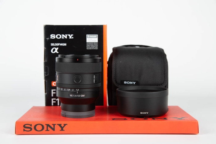 Sony 50mm f1.4 GM main product photo
