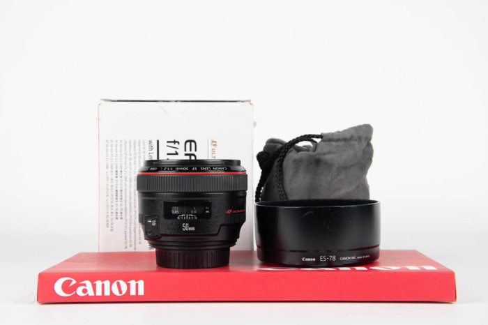Canon 50mm f1.2 L USM main product photo