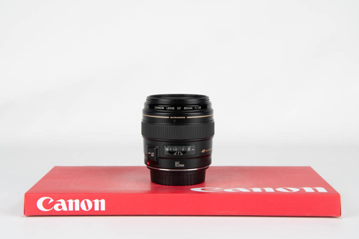 Canon 85mm f1.8 USM main product photo