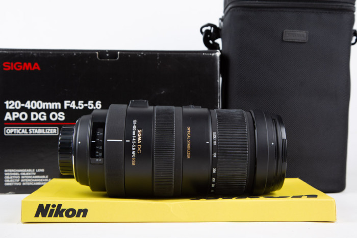 Sigma 120-400mm f4.5-5.6 APO DG OS Nikon main product photo