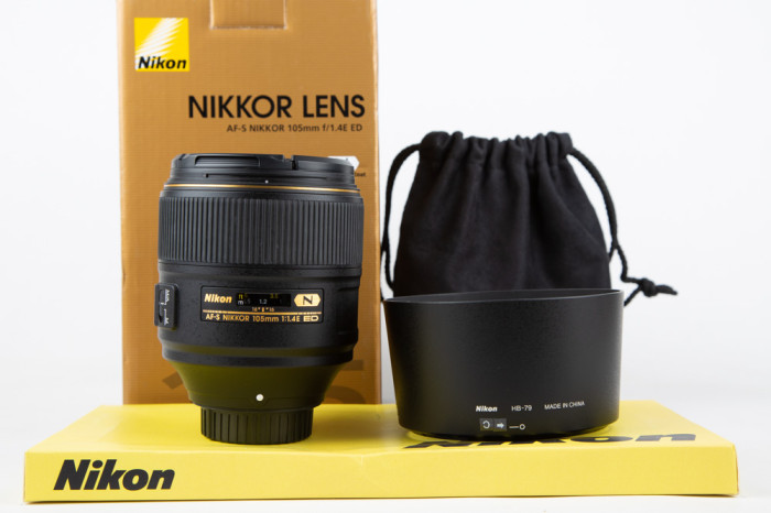Nikon 105mm f1.4 E ED main product photo
