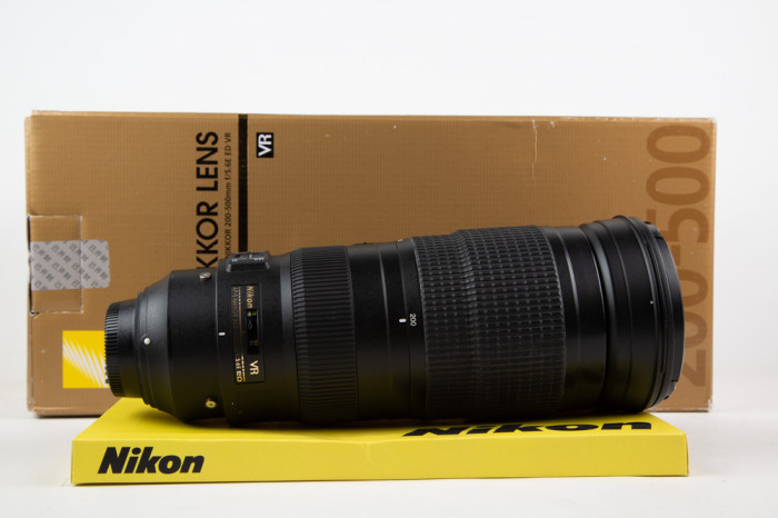 Nikon 200-500mm f5.6 E ED VR main product photo