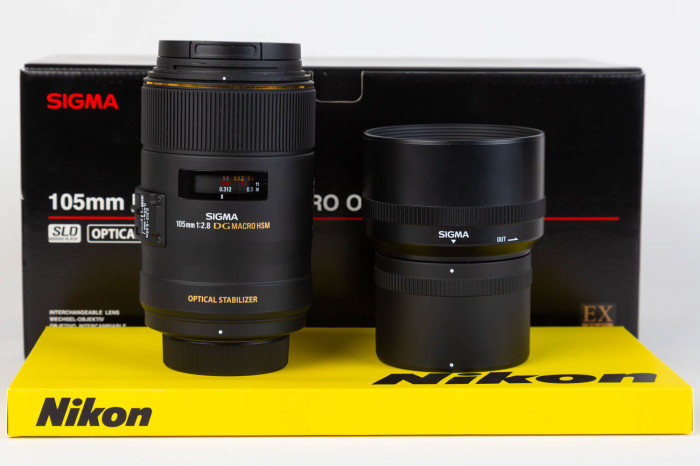 Sigma 105mm f2.8 EX DG Macro OS Nikon main product photo