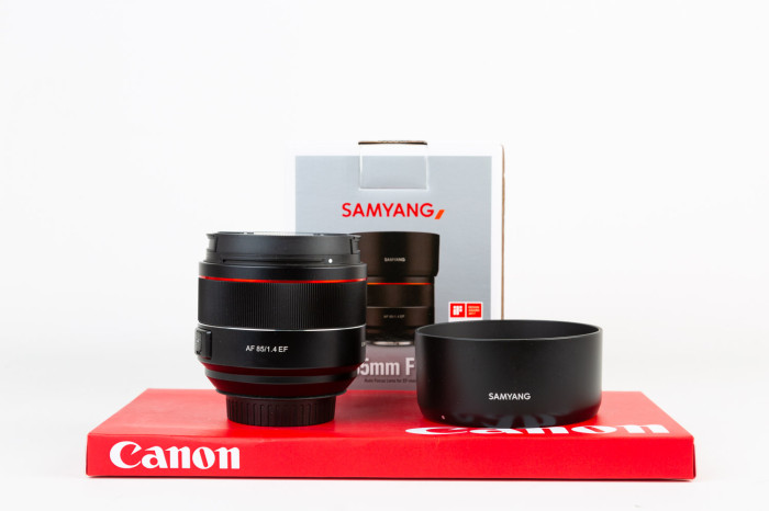 Samyang 85mm F1.4 AF Canon main product photo