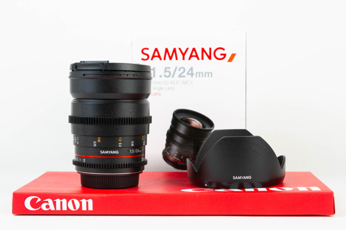 Samyang 24mm T1.5 VDSLR ED AS IF UMC Canon main product photo