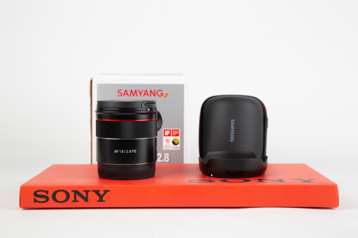 Samyang 18mm f2.8 AF FE Sony E main product photo