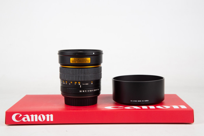 Samyang 85mm 1.4 Aspherical IF Canon main product photo