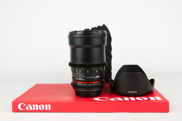 Samyang 35mm T 1,5 VDSLR ED AS IF UMC Canon main product photo