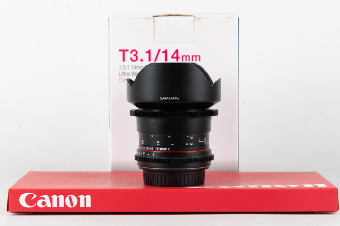 Samyang 14mm T 3,1 VDSLR ED AS IF UMC CANON main product photo