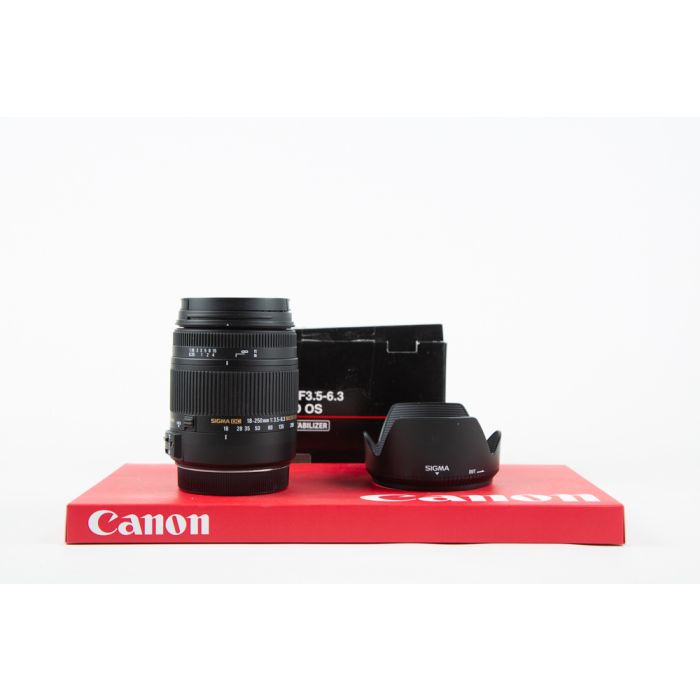 Sigma 18-250mm F3.5-6.3 DC Macro OS HSM Canon main product photo