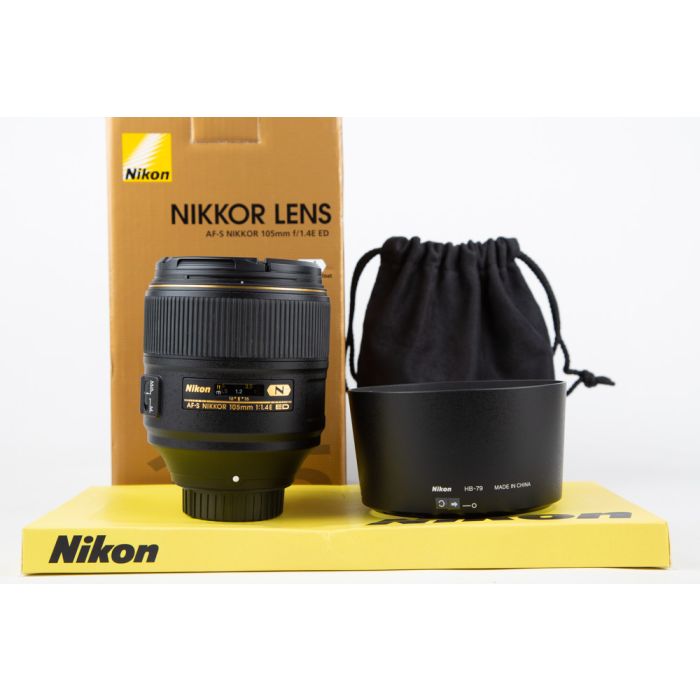 Nikon 105mm f1.4 E ED main product photo