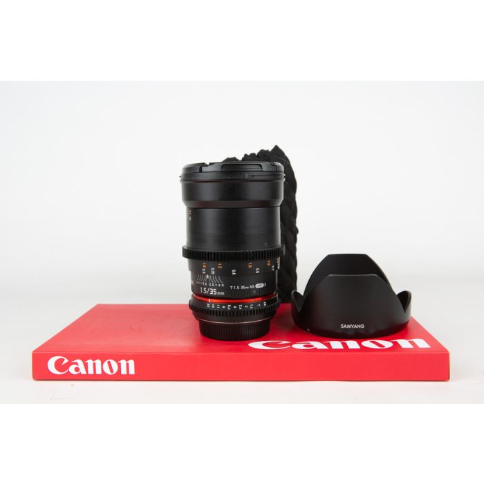 Samyang 35mm T 1,5 VDSLR ED AS IF UMC Canon main product photo
