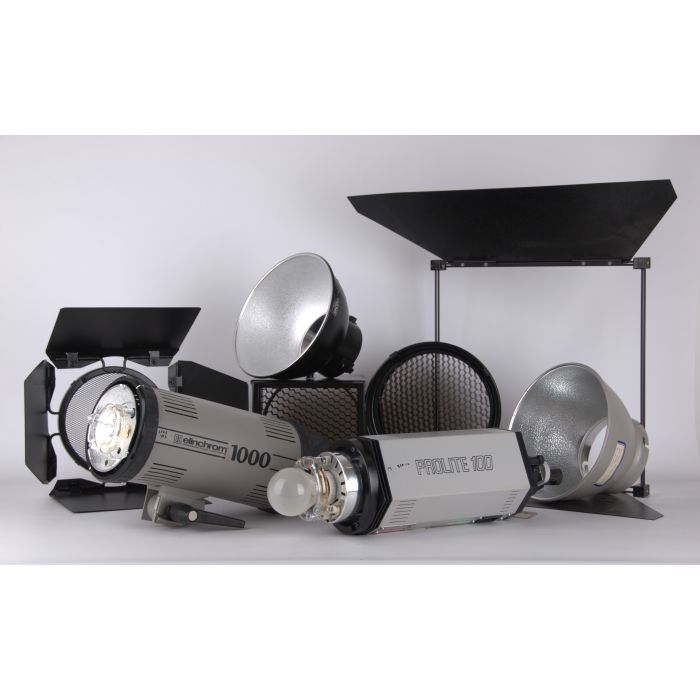 Kit Flash Elinchrom Prolite 100 + Prolite 1000 + Spot Lite S35 e accessori main product photo
