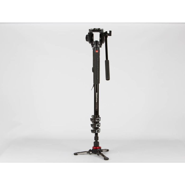 Monopiede Manfrotto XPRO500 + base fluida + testa video main product photo