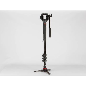 Monopiede Manfrotto XPRO500 + base fluida + testa video