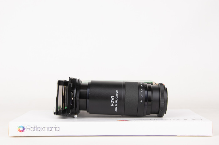 Duplicatore zoom ROWI per diapositive o fotogrammi 35mm attacco Konica Minolta main product photo